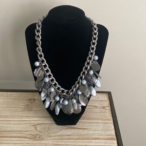 Gunmetal silver necklace